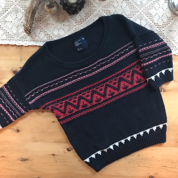 American Eagle Outfitters Sweaters - American Eagle Outfitters S cot/acr Aztec sweater